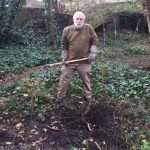 Mattock in hand
